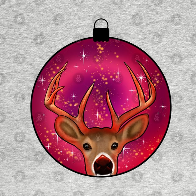 Rudolph Xmas Ball by cariespositodesign